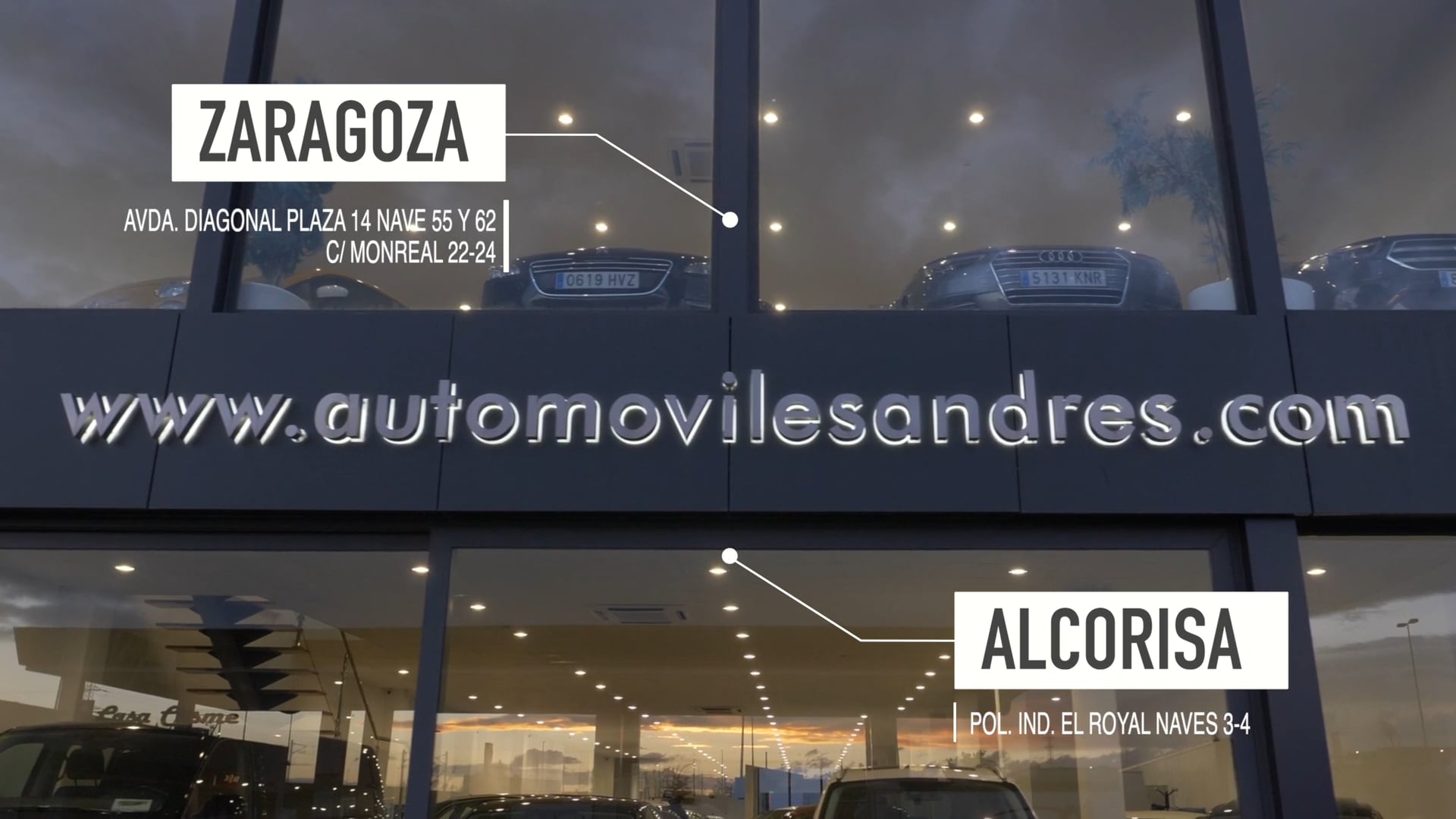 spot tv automóviles andrés zaragoza - video promocional zaragoza